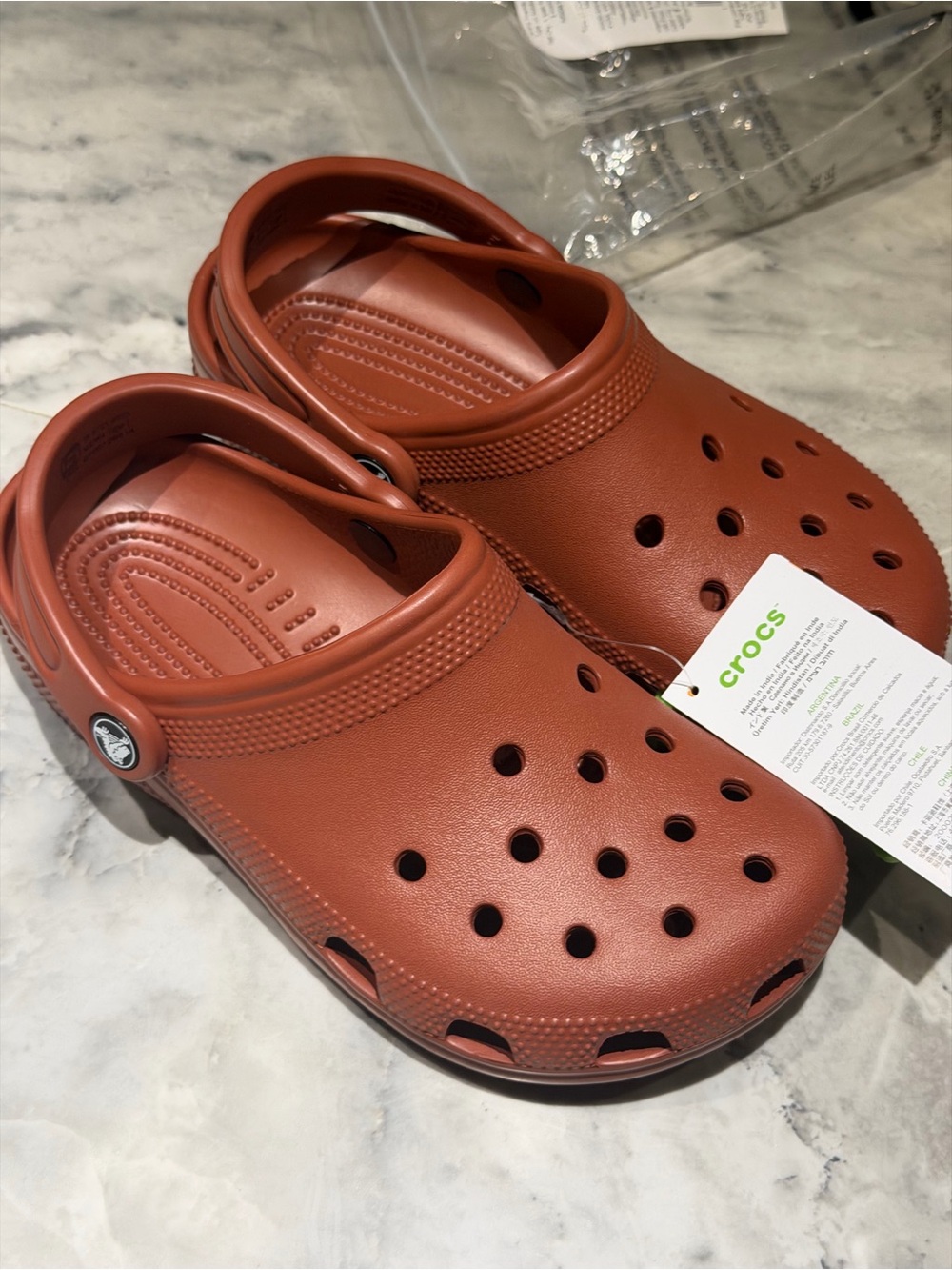 CROCS Classic Clog in Rust women 6 men’s 4 - Picture 5 of 8